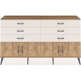 Resim Arges Konsol 2 Raflı 6 Çekmeceli 4 Kapaklı 176x30x99 Çam-çam/ayta Çam-çam/aytaşı 