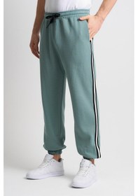 Resim Alexandergardı Yanları Şeritli Paçası Lastikli Eşofman Altı Açık Yeşil 