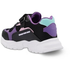 Resim Slazenger SA13LF020-561 KEKOA F Siyah-Mor Çocuk Spor Ayakkabı 