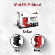 Resim Lugano Caffe Lugano Mini Elite Espresso Makinesi Kırmızı\siyah 