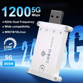Resim OEKE-Yükseltilmiş 1200Mbps Wi-Fi Genişleticisi - Üstün Sinyal Kapsama Alanı, Sorunsuz Dolaşım, Tak ve Çalıştır, Kablosuz Ağınızı Kolayca Genişletin! 