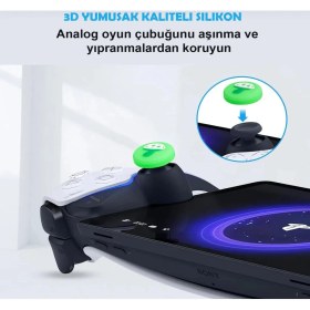 Resim Ps5 Dualsense 1 Çift Xbox 360 One S x ,ps4,ps3,nintendo Uyumlu Desenli Analog Koruyucu Başlığı Spiderman 