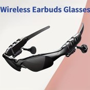 Resim 2'si 1 Arada Kablosuz Akıllı Gözlük ve Kablosuz Eller Serbest Kulaklık - USB-C Şarj, Dahili Mikrofon/Hafızalı Hoparlör, Aktif Gürültü Engelleme, Akıllı Telefonlar/Tabletlerle Uyumlu, Erkekler ve Kadınlar için İdeal Hediye, Çok Fonksiyonlu Cihaz, Kablosuz Kulaklık 