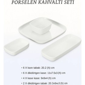 Resim Fodis Mutfak 18 Parça Kahvaltılık Porselen 