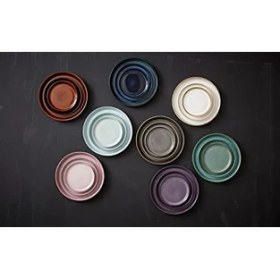 Resim Seramik Iki Renkli Tabak Siyah Ø 21 cm 