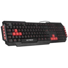 Resim Hytech Hkm-58 Gamy Plus Q Türkçe Usb Kırmızı Tuşlu Siyah Gaming Klavye 