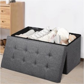 Resim Sandıklı Puf Bench / Çamaşır & Oyuncak Kutusu 35*70 cm 
