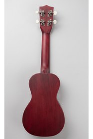 Resim gonzales 4 Telli Ukulele Ahşap Desenli Bordo Renk 
