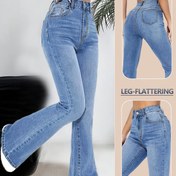 Resim Kadınlar İçin Esnek Paça Kot Pantolon - Şık Zilli Kapatmalı, Görünmez Stretch Denim Kumaşlı Günlük ve Resmi Giyimler için Tüm Mevsim Skinny Fit Jeans, Çok Yönlü Gardırop, Yüksek Kaliteli Dikişli Moda 
