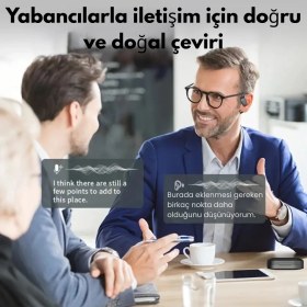 Resim Lingvo Simultane Tercüme Çeviri Kulaklığı 150 Dil Desteği - Doğal Çift Yönlü Sohbet 