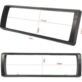 Resim Pioneer Oto Teyp Çerçeve 17.1 x 10.6 cm Siyah Renk Malzeme ile Araç Modeli Uyumlu 