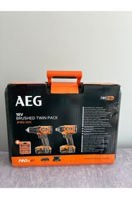 Resim AEG Jp1812-202c 18V Brushed Twin Pack İkili Set 