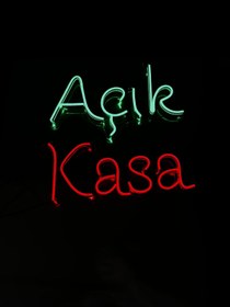 Resim Store Açık - kasa yazısı neon set 