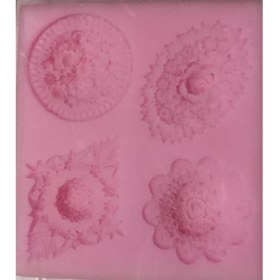 Resim Coşan Pastacılık Silikon Kalıp 4lü Broşlar 