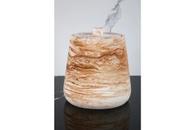 Resim 2 Parça Beton Çöp Kovası Seti, Banyo ve Mutfak Için, 18 Cm, 4 Litre 