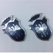 Resim Büyük Taçlı 55 40mm Adac Siyah 2'li 