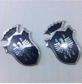 Resim Büyük Taçlı 55 40mm Adac Siyah 2'li 