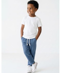 Resim MiaBaby Likralı Gofre Bebek Pantolon Indigo 