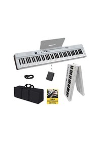 Resim Midex Plx-120wh-st Katlanır Taşınabilir Dijital Piyano Tuş Hassasiyetli Full Set 