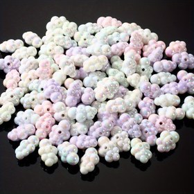 Resim 10 adet 18x25mm Tatlı Renkli Bulut Akrilik Gevşek Aralık Boncuk Takı Yapımı DIY Özel Kolye Bileklik El Yapımı El Sanatları Malzemeleri 