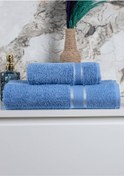 Resim Mira Home %100 Pamuk 2 Parça Kadın/erkek Banyo Duş Hamam Havlu Seti 90x150 Cm 