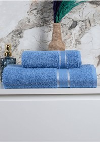 Resim Mira Home %100 Pamuk 2 Parça Kadın/erkek Banyo Duş Hamam Havlu Seti 90x150 Cm 