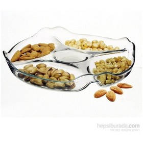 Resim 10467 Bölmeli Çerez Ve Kahvaltı Tabağı & Basic 25 Cm 