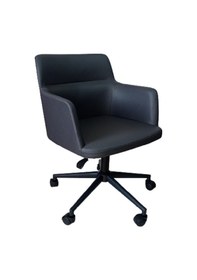 Resim Çalışma Sandalyesi Krom Yıldız Ayaklı Siyah Renk Döküm Süngerli 