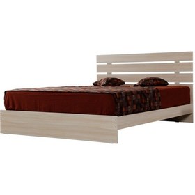 Resim Pasifichome Huga Çift Kişilik Ahşap Karyola Meşe 180 Cm / Başlıklı Karyola 