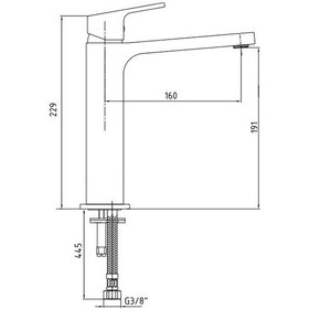 Resim Eca Tiera 102188003 Orta Boy Lavabo Bataryası 