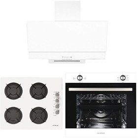 Resim Arya Beyaz Ankastre Set (ALV MFA 604 + GLS 640+ F17/60) 