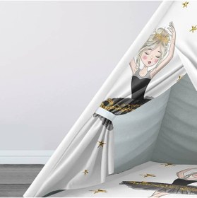 Resim instababyrooms Çocuk Oyun Çadırı Balerin ve Kuğu Dijital Baskılı 