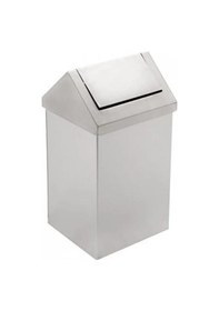 Resim Dayco 430 Kalite Sallanır Kapaklı Çöp Kovası 80 L 32x32x90 Cm Gri 