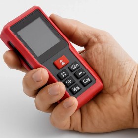 Resim 60 Metre Lazer Metre Mesafe Ölçer Hassas Dijital Inşaat Ölçüm Aleti Alan Ölçer Lazerli Ölçüm Cihazı 