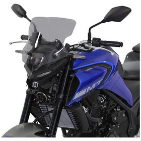 Resim Yamaha Mt-25 2020-2024 Uyumlu Ön Cam Siyah 37 Cm 