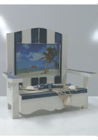 Resim Ahşap Koltuk Sandalye Tasarım Fotoğraf Resim Çerçeve 22x22x11 