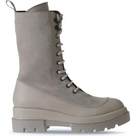 Resim Bueno Shoes Bej Deri-Süet Kadın Dolgu Topuklu Bot 01WV2901 01WV2901 