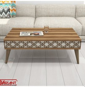 Resim Variant City Orta Sehpa Ceviz-Metalikinci(Ekru) 