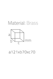 Resim System Tezgah Üstü Pamukluk Krom Renk 121X70X70 Mm 