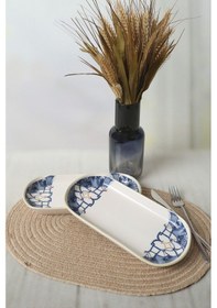 Resim Keramika Wave Flow Noyan Kayık Tabak 26 Cm 2 Adet 22747 Çok Renkli 
