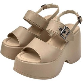 Resim Kadın Dagna Nut Tokalı Yüksek Topuk Sandalet 10cm 001 