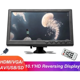 Resim EXVOL 10 Inc Monitör Hdmı Usb Vga Av Destekli Araç Içi Çok Kullanımlı 