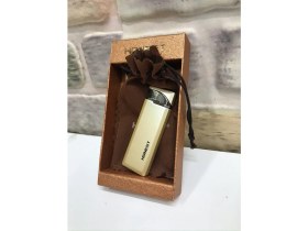 Resim Honest Marka Rüzgar Çakmak Gazlı Sarı Gold Renk Kişiye Özel Çakmak 