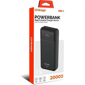 Resim Genel Markalar Linkage 20.000mAh LCD Ekran 2X Usb Dahili Type-c Micro Powerbank LKP-33 