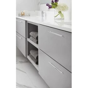 Resim | Dolap Çekme | Cilalı Krom | 12-5/8 Inç (320 Mm) Merkezden Merkeze | Çubuk Çeker | 1 Paket | Çekmece Çekme | Çekmece Kolu | Kabin Donanımı 