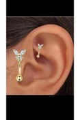 Resim Arescollection Cerrahi Çelik Kelebek Rook,kaş,snug Uyumlu Piercing 