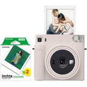 Resim Fujifilm Instax SQ1 Beyaz Fotoğraf Makinesi ve 20'li Kare Film 