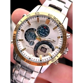 Resim Joefox Çelik Kordon Dijital ve Analog 2 Yıl Garantili 3 Atm Suya Dayanıklı Erkek Kol Saati JOE.CL05 