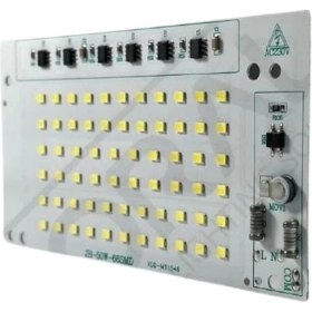 Resim 220V 50W 2835 Smd Ledli Günışığı Hazır Projektör Ledi 220 Volt 50 Watt Pcb 