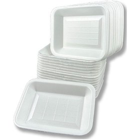 Resim 500gr Köpük Tabak Kap - Kasap Kabı Et Tabağı 250 Adet 